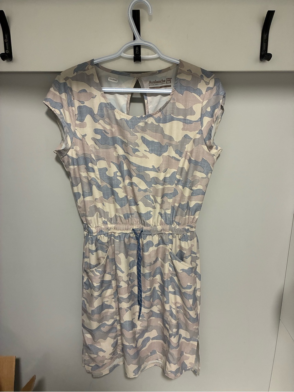 Avalanche Women's Camouflage Print Dress in Light Blue, Beige, Cream